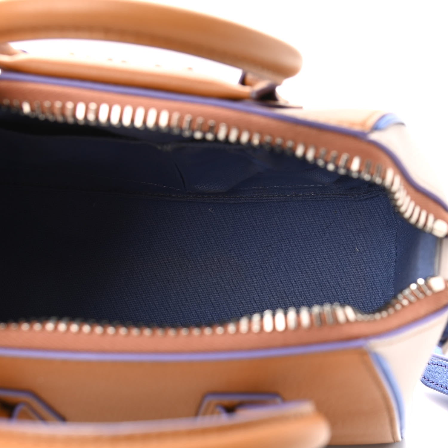 Givenchy Sugar Goatskin Mini Tri-Color Antigona Tan White Blue 5 of 13