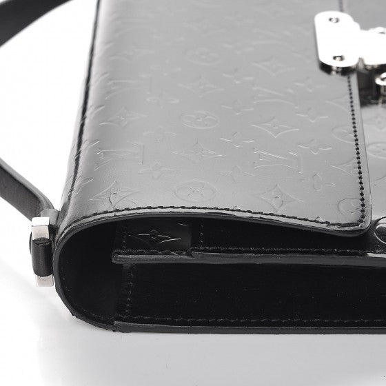 Louis Vuitton Monogram Glace Anouchka Pochette MM Black 11 of 19
