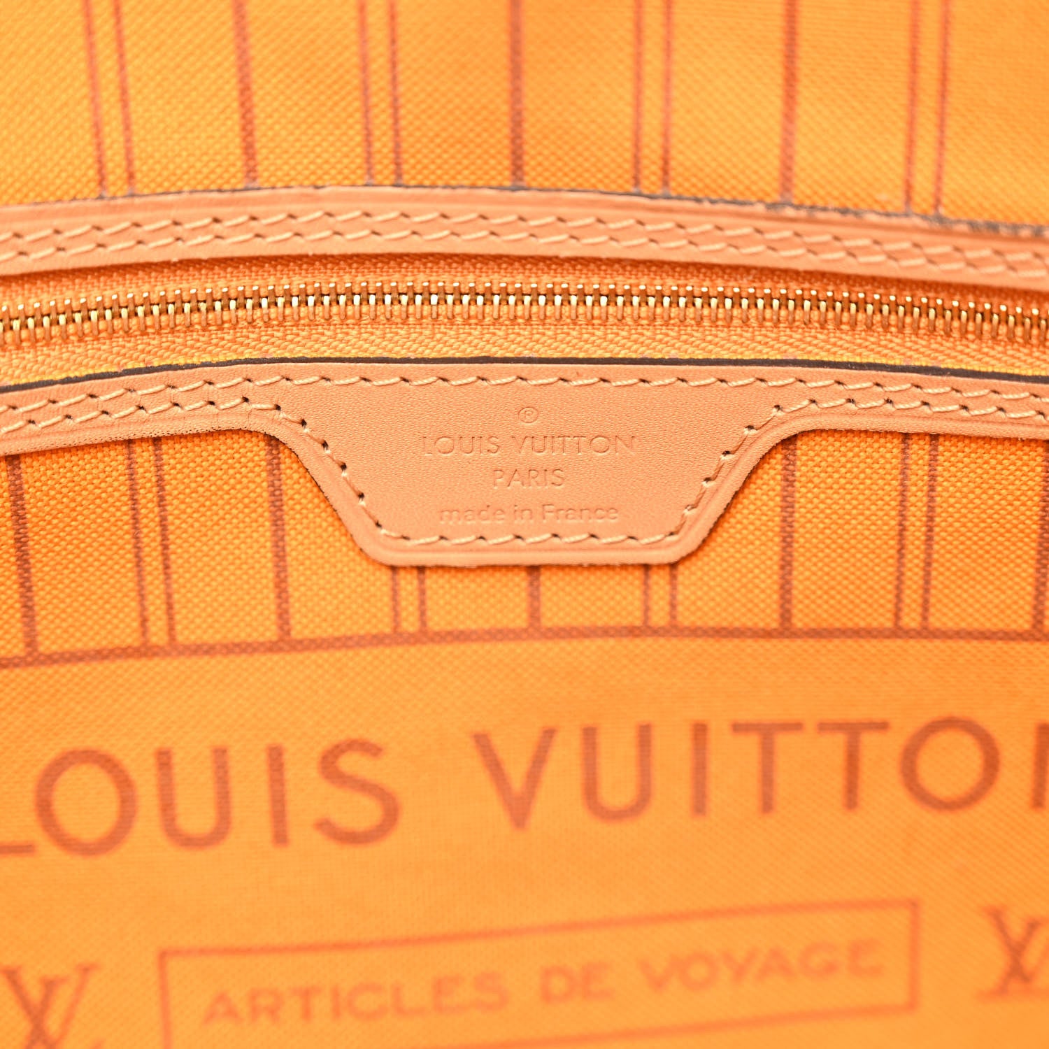 Louis Vuitton Damier Azur Braided Neverfull MM Orange 7 of 11