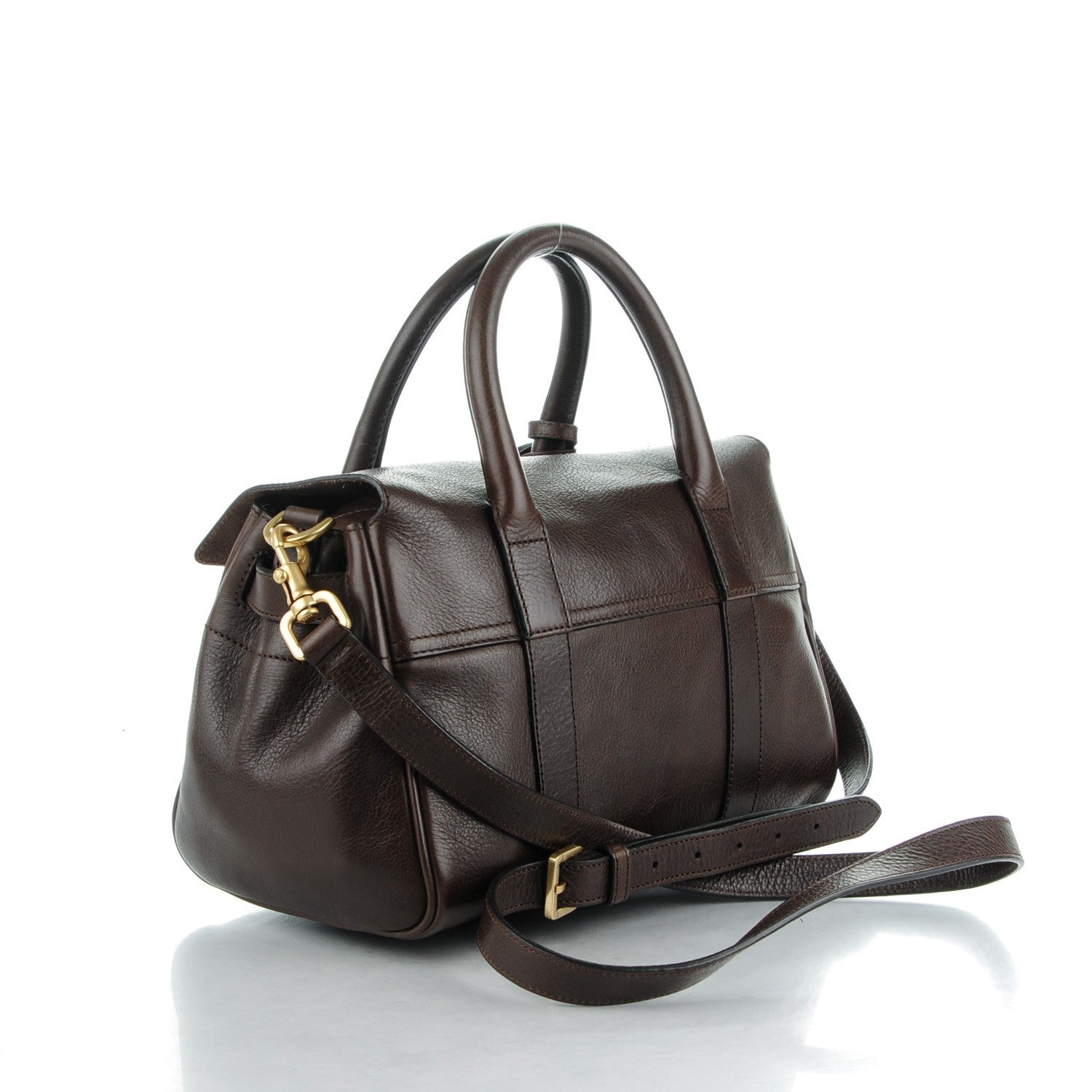 Mulberry Natural Leather Small Bayswater Chocolate 3 of 10