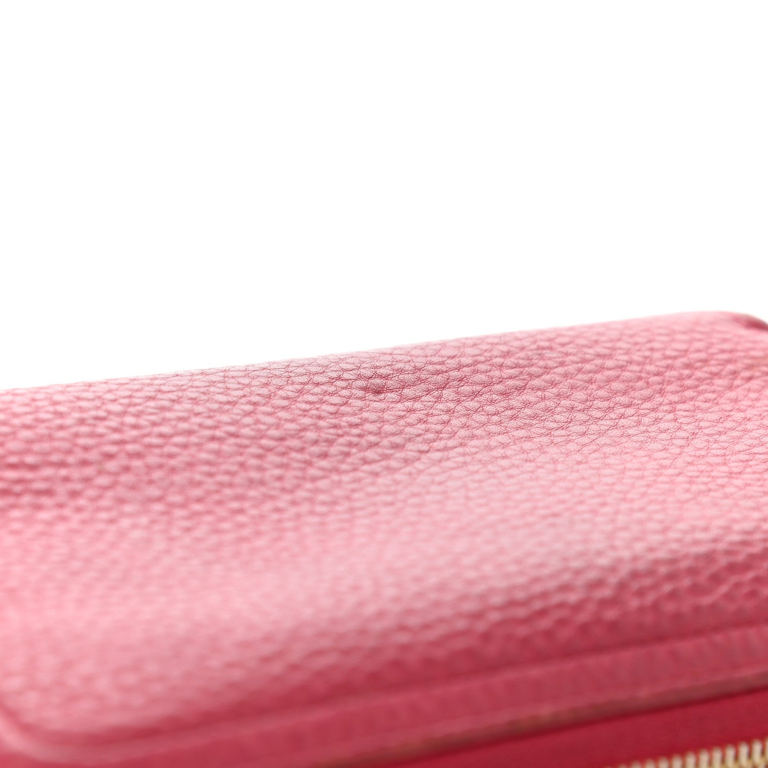 Prada Vitello Daino Zip Around Wallet Peonia 10 of 10