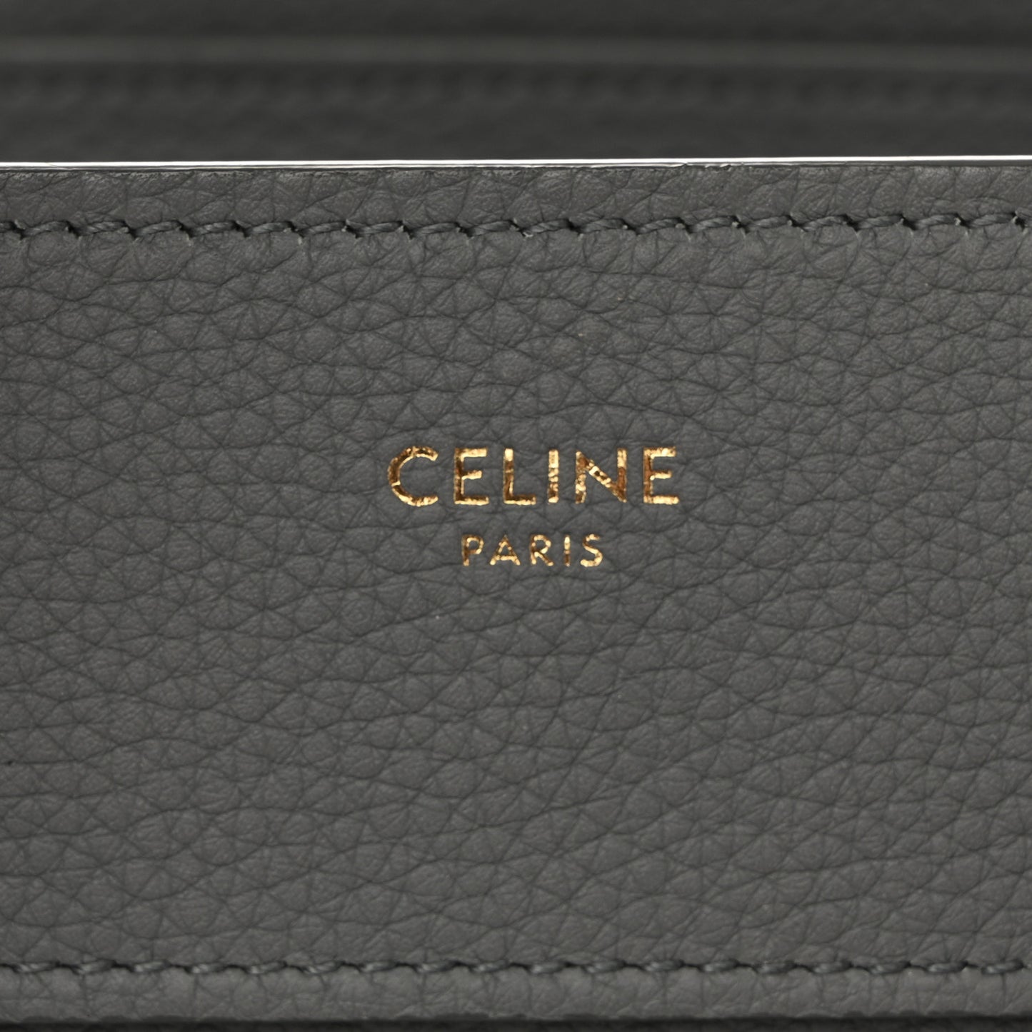 Baby Drummed Calfskin Micro Luggage Kohl