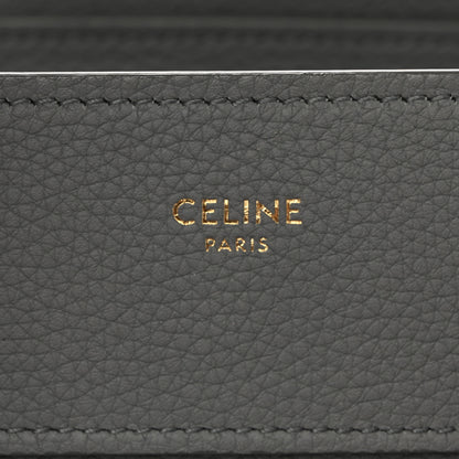 Celine Baby Drummed Calfskin Micro Luggage Kohl 6 of 13