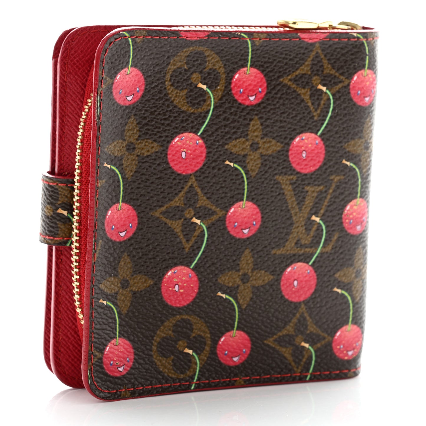 Monogram Cerises Compact Zippe Wallet