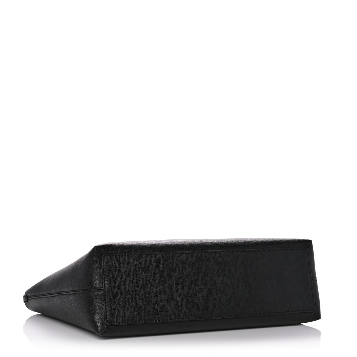 Grainy Calfskin Haymarket Colours Check Medium Zip Tote Black