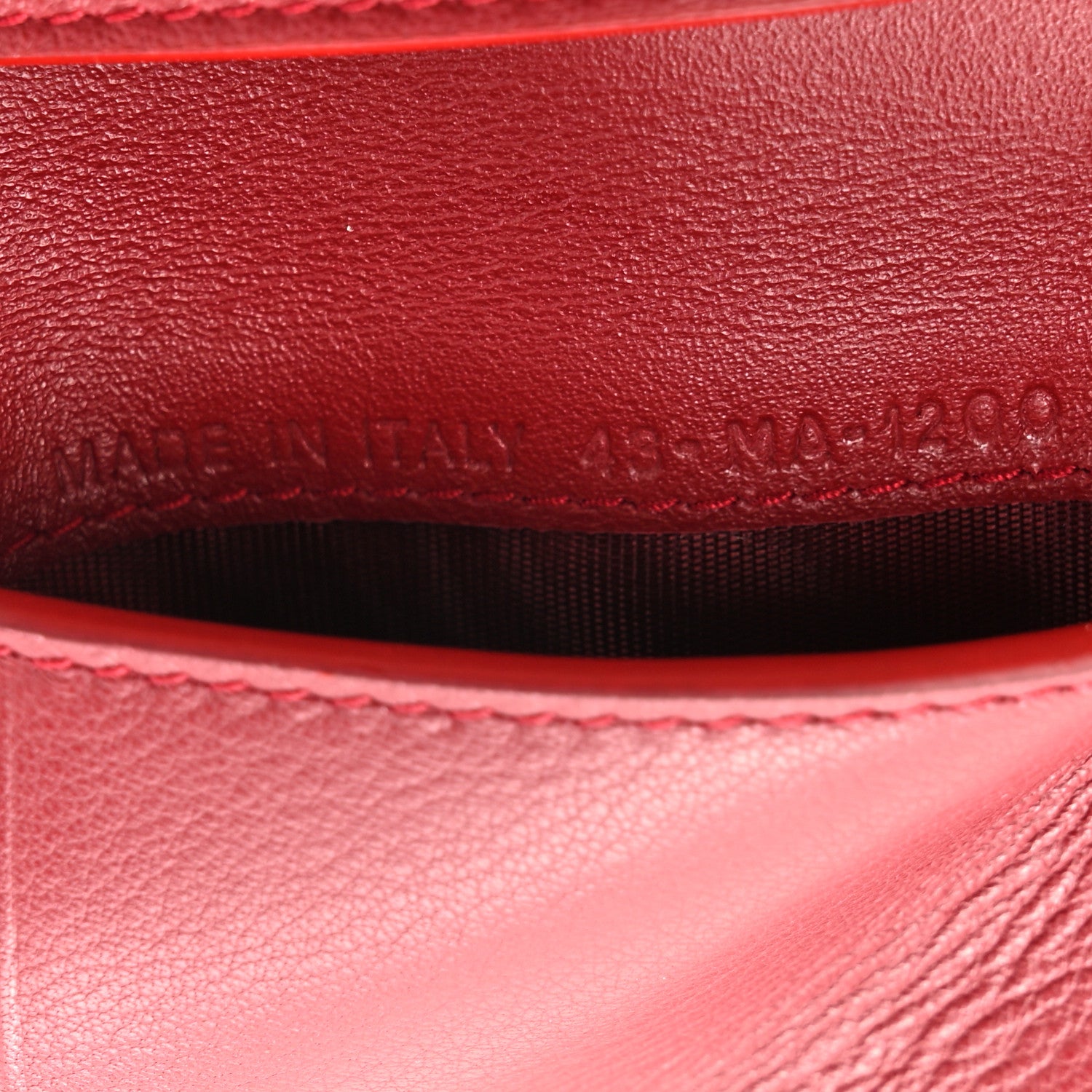 Christian Dior Patent Cannage Lady Dior Lotus Wallet Red 8 of 8