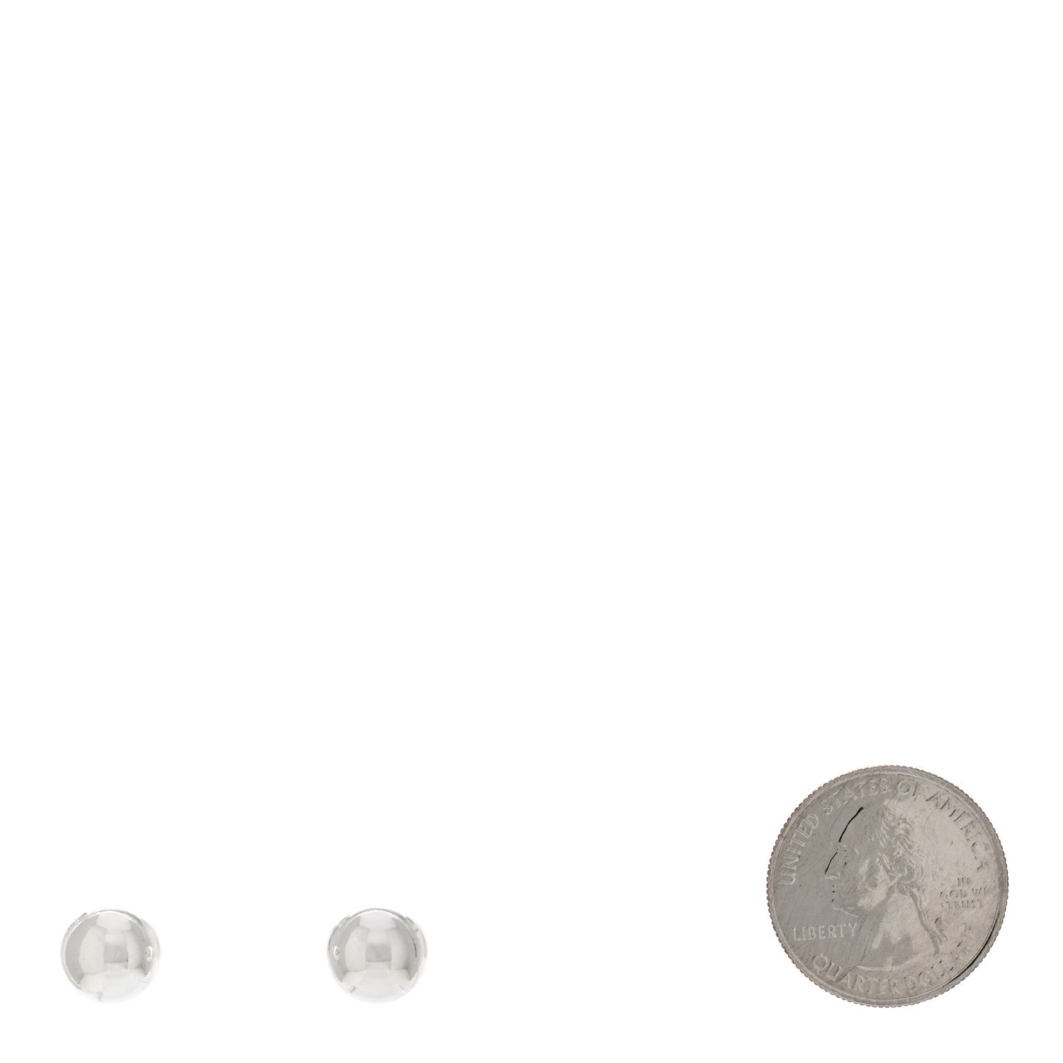 Tiffany Sterling Silver 10mm HardWear Ball Earrings 2 of 4