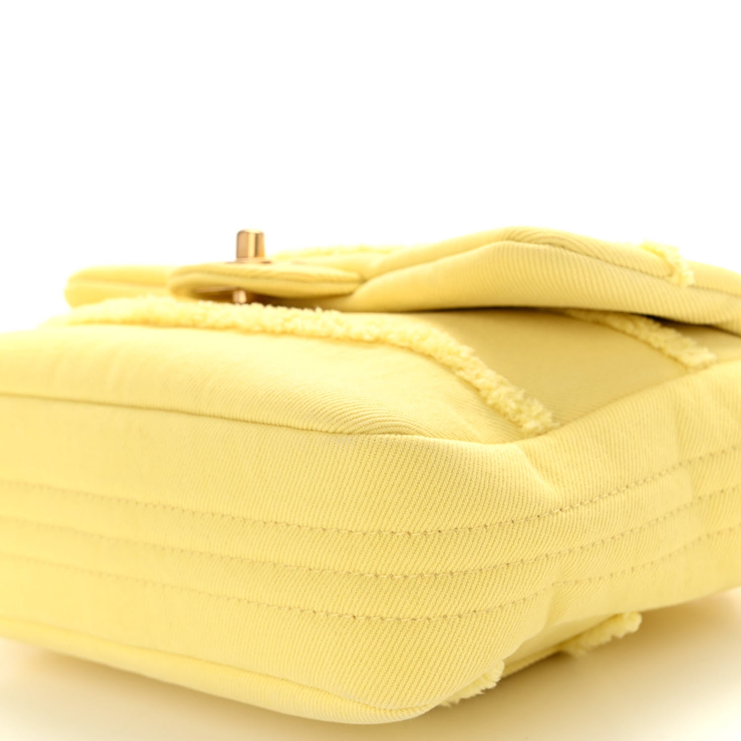 Chanel Denim Coco Flap Yellow 10 of 10