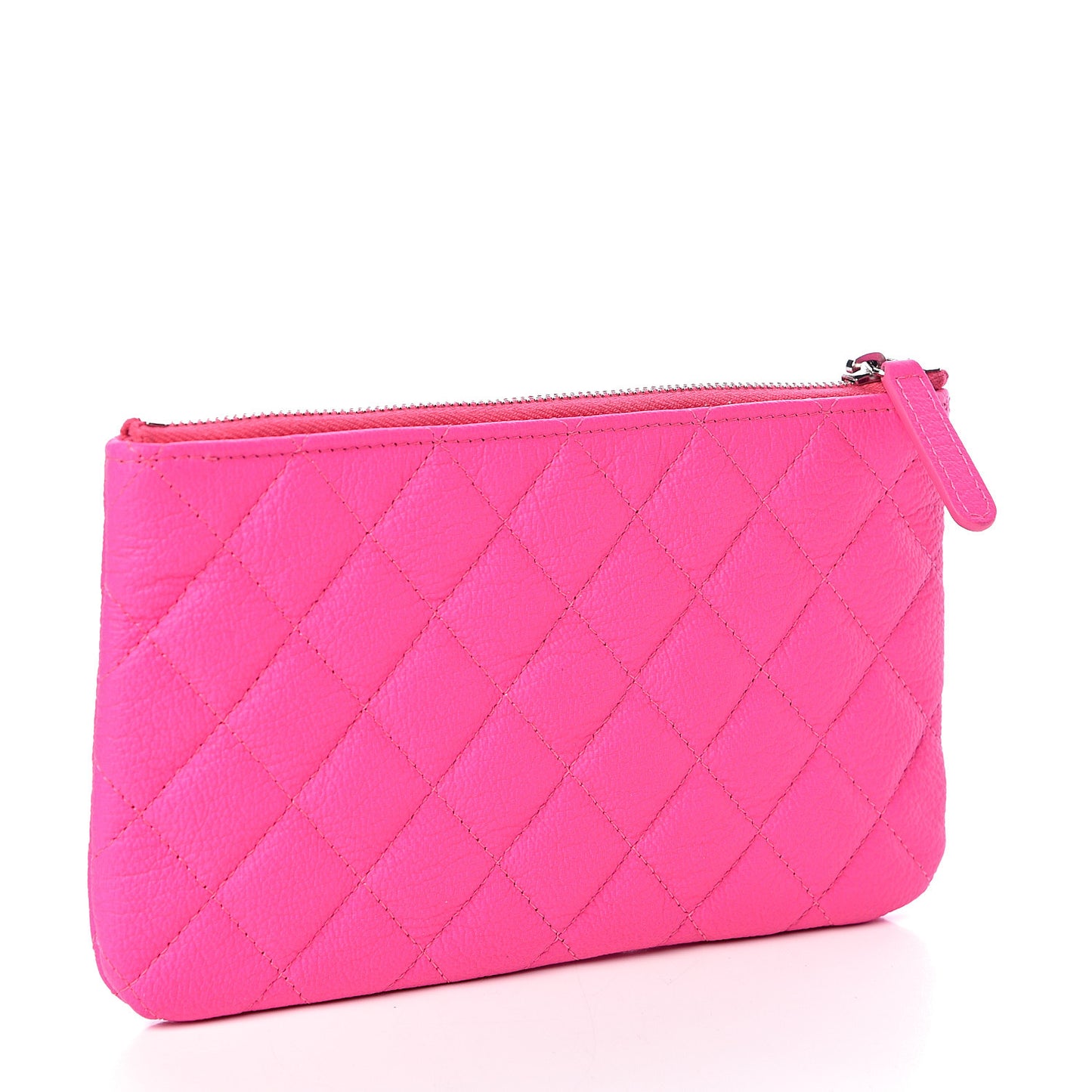 Goatskin Quilted Medium Reissue Cosmetic Case Pink