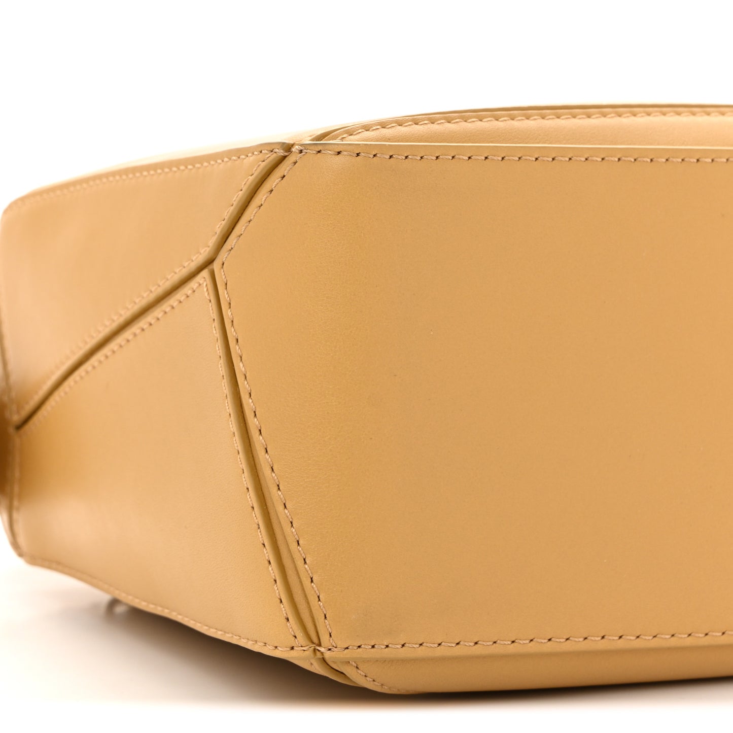 Calfskin Small Woven Puzzle Bag Sahara