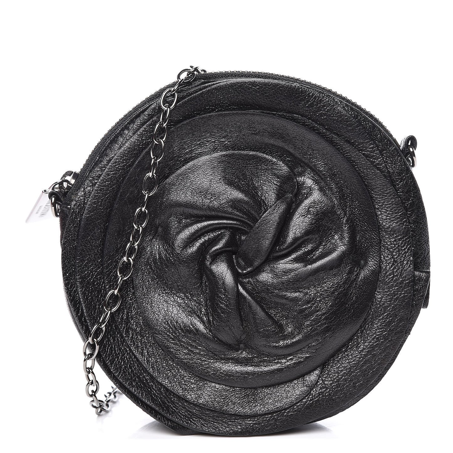 Nappa Mini Petale Crossbody Bag Black