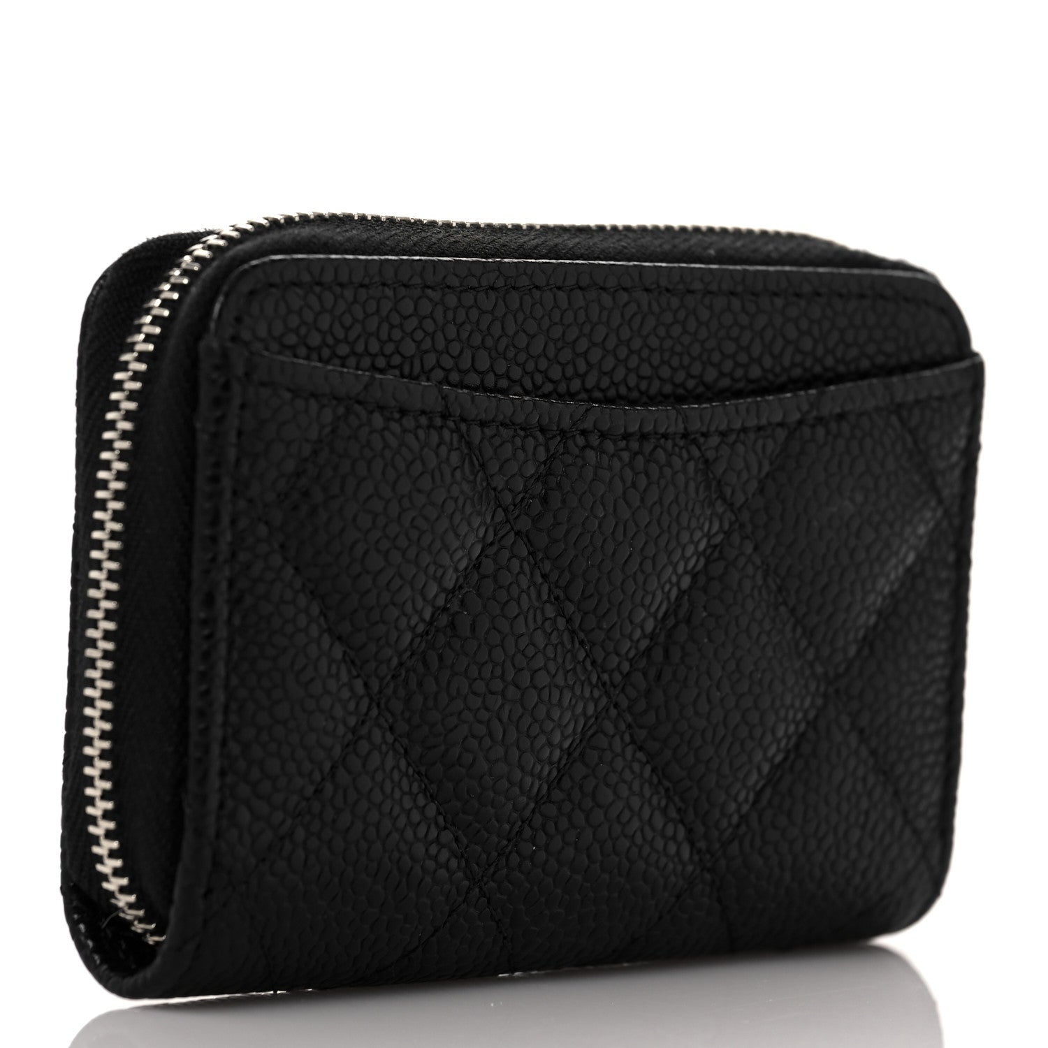 Chanel Caviar Quilted Classic Zipped Coin Purse Black 3 of 10