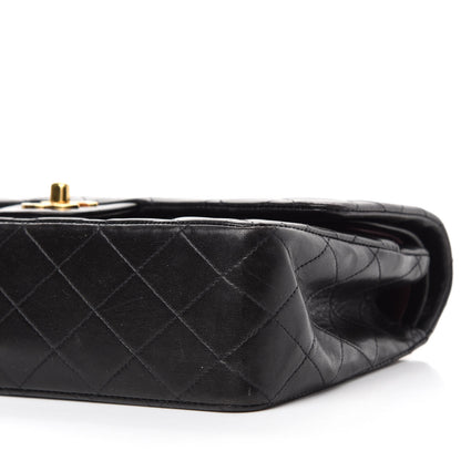 Chanel Lambskin Quilted Medium Double Flap Black 7 of 14