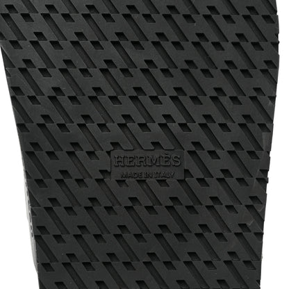 Hermes Calfskin Womens Chypre Sandals 39 Black 6 of 8