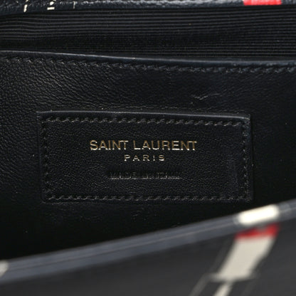 Saint Laurent Calfskin Lipstick Print Classic Monogram Kate Clutch Black 6 of 6
