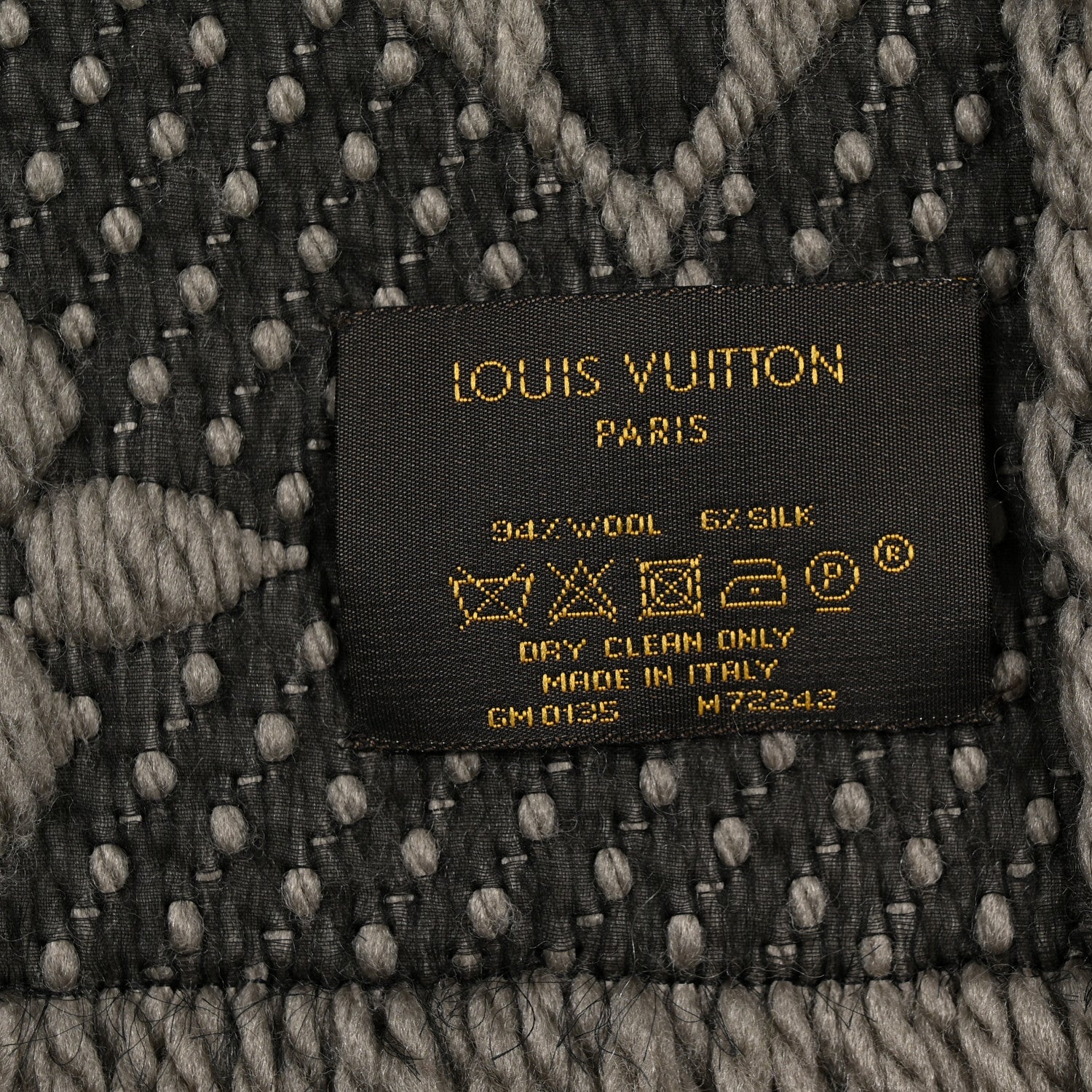 Louis Vuitton Wool Silk Logomania Scarf Verone 3 of 4
