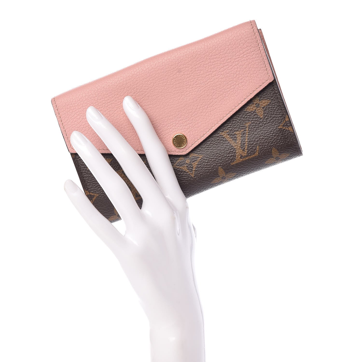 Louis Vuitton Monogram Pallas Compact Wallet Rose Poudre 2 of 9
