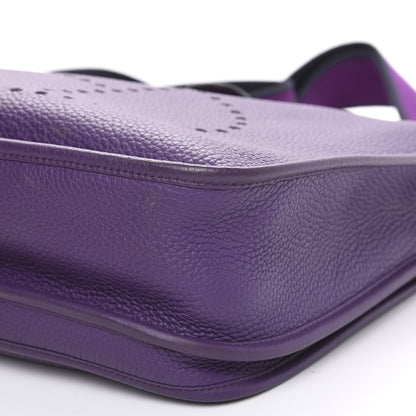 Hermes Taurillon Clemence Amazone Evelyne III GM Ultraviolet 9 of 10
