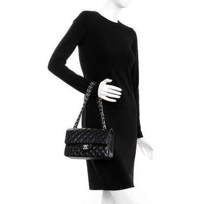 Chanel Lambskin Quilted Small Double Flap Black 3 of 9