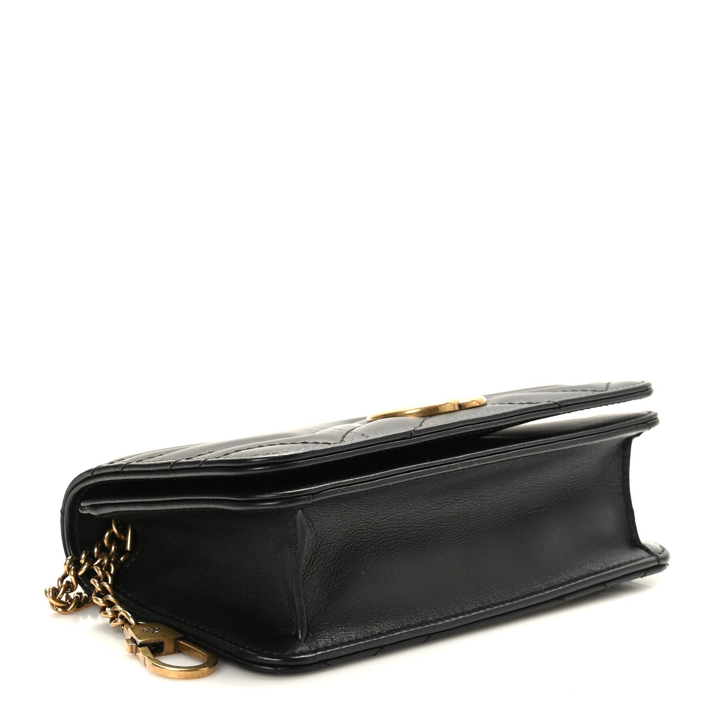 Calfskin Matelasse GG Marmont Mini Bag Black