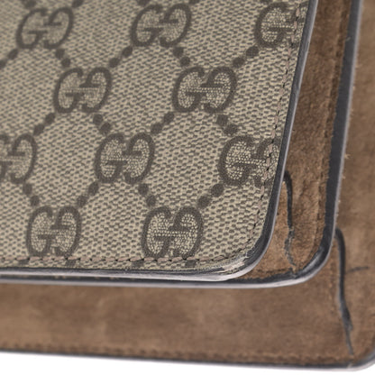 Gucci GG Supreme Monogram Small Dionysus Shoulder Bag Taupe 9 of 10