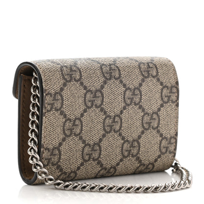 Gucci GG Supreme Monogram Dionysus Coin Purse Taupe 3 of 7