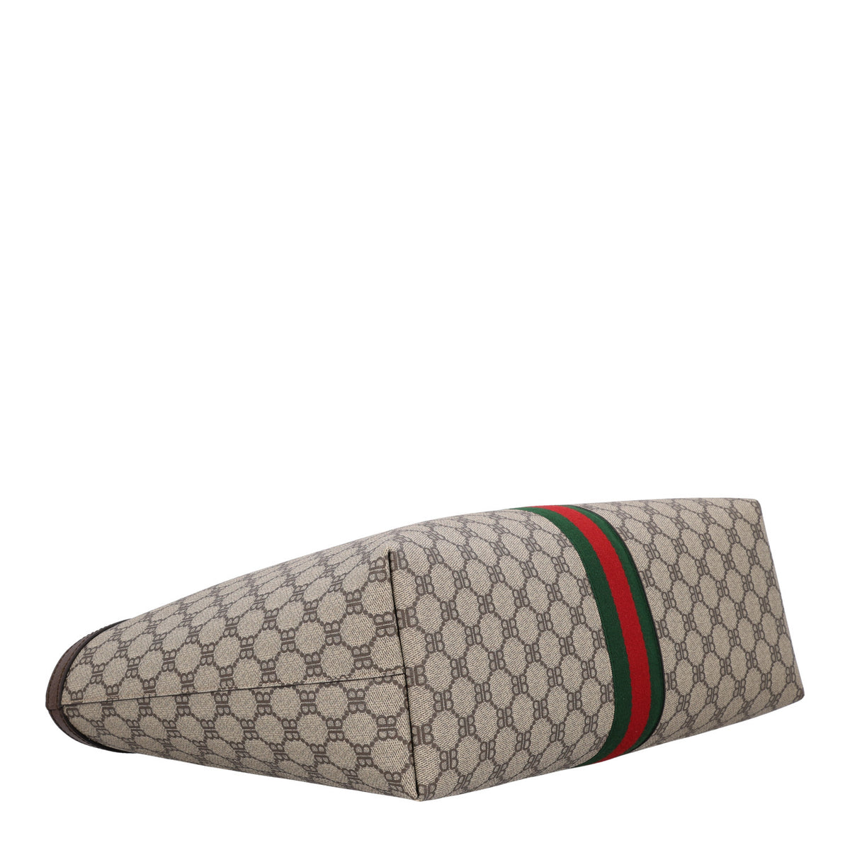 Gucci X BALENCIAGA BB Supreme Monogram Web Medium Ophidia Shopping Tote Beige New Acero 4 of 10