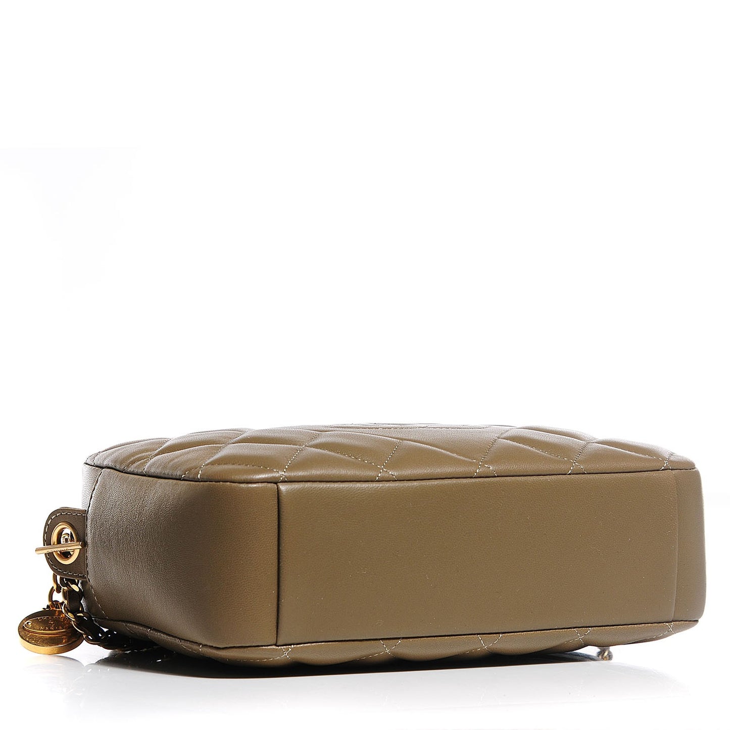Lambskin Diamond CC Small Camera Case Khaki Clair