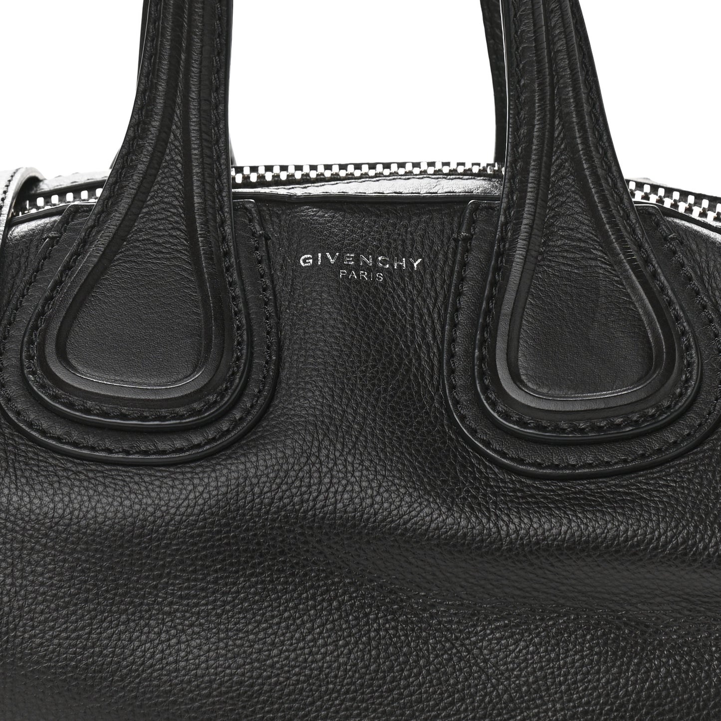 Pebbled Calfskin Small Nightingale Black