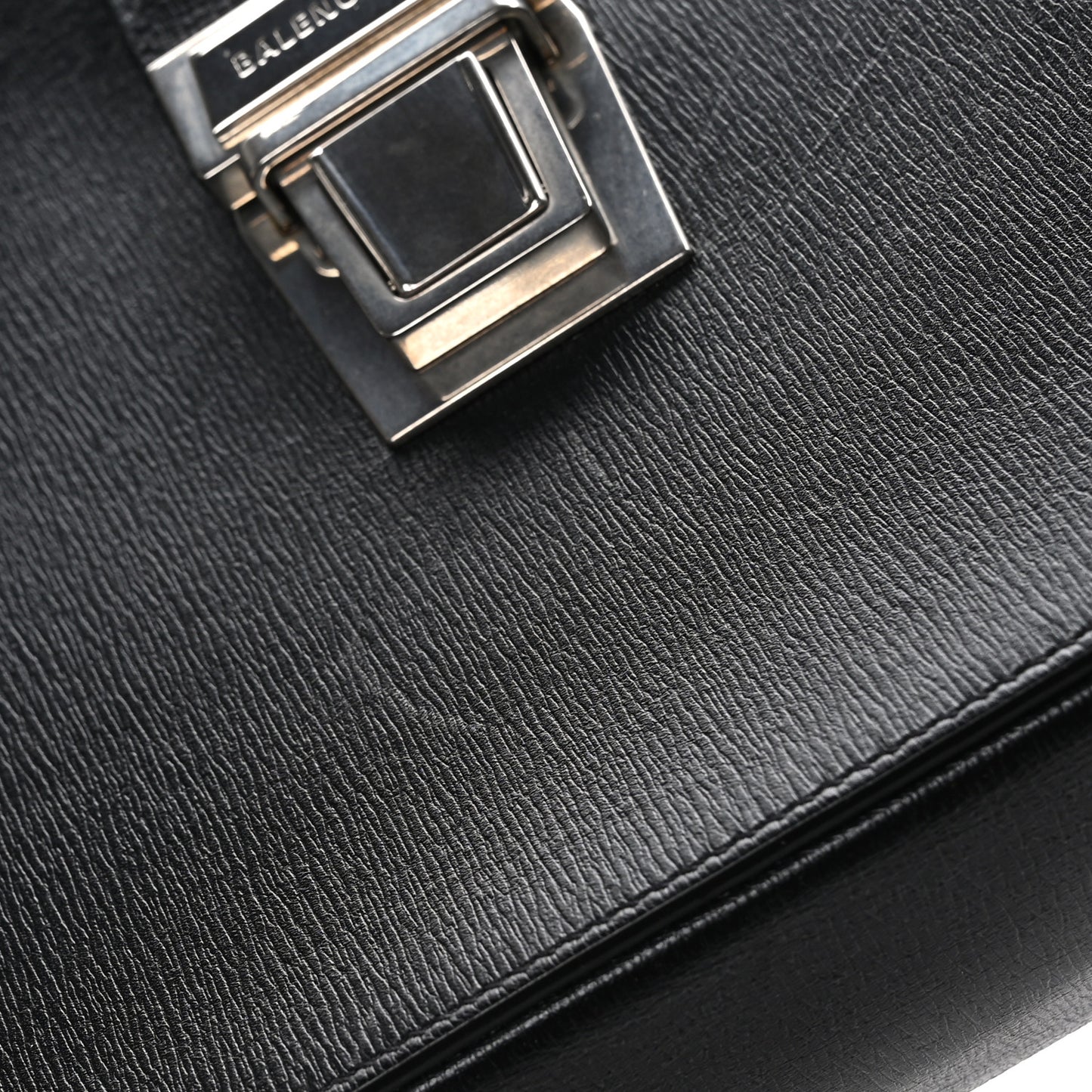 Textured Calfskin Camera Bag Black