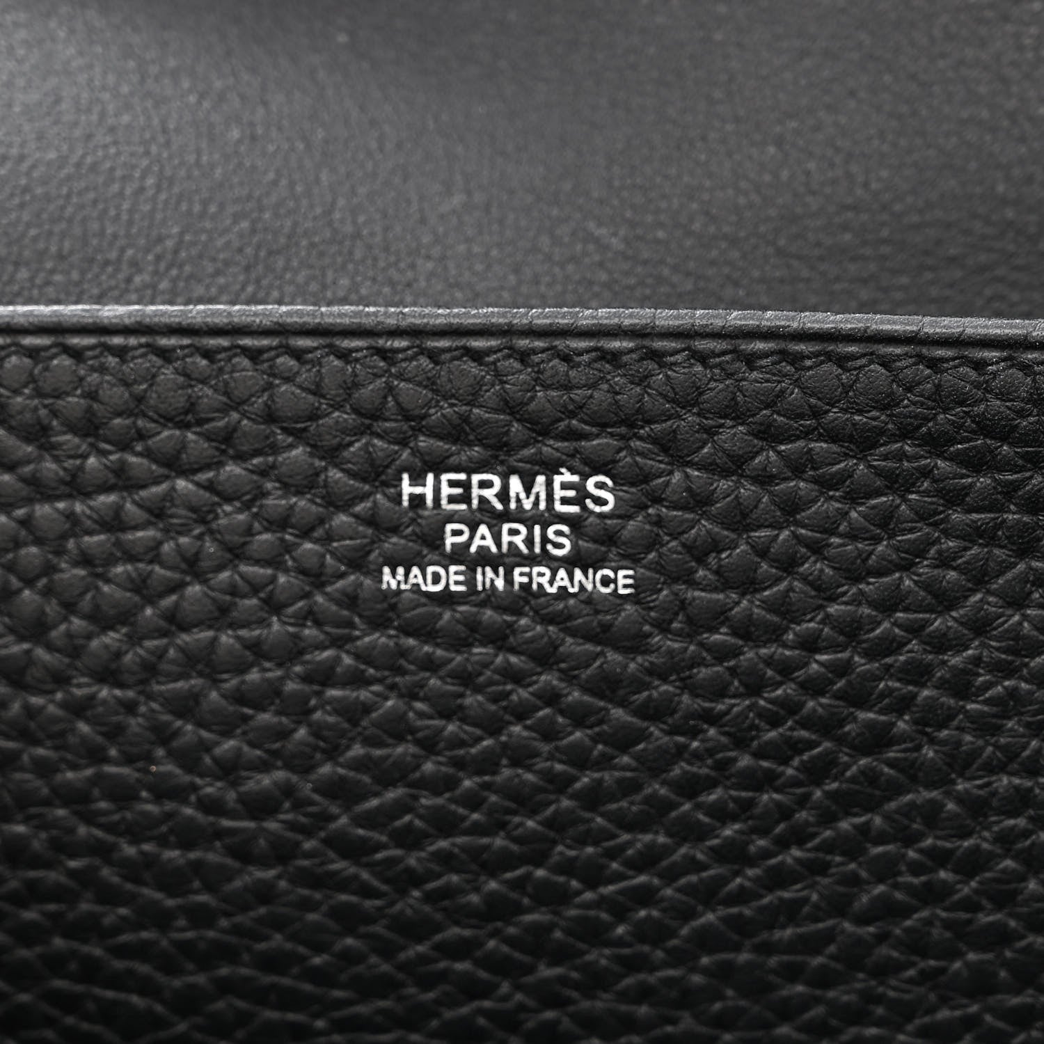 Hermes Taurillon Clemence Halzan 31 GM Black 6 of 10