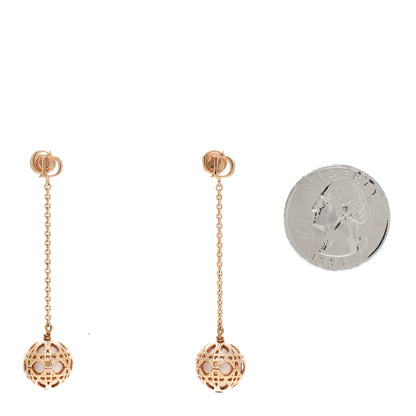 Christian Dior Pearl Secret Cannage Mise En Dior Tribales Dangle Earrings Rose Gold 2 of 3