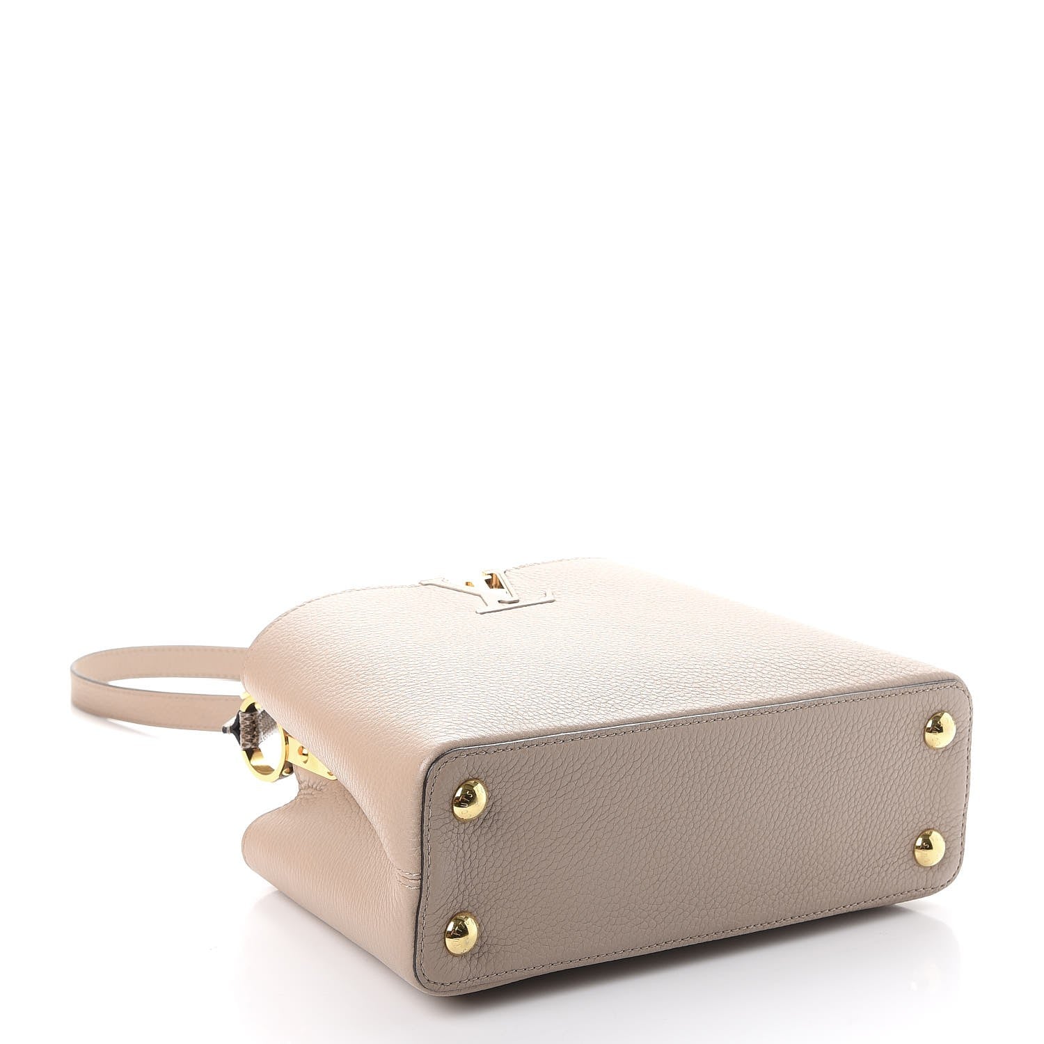 Louis Vuitton Taurillon Ayers Capucines BB Galet 4 of 9