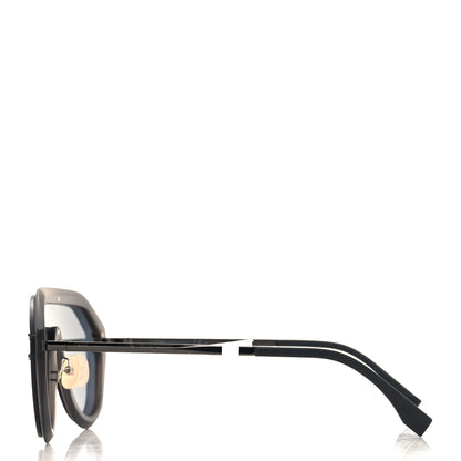 Fendi FF Fabulous Shield Sunglasses FF M0039/G/S Black 3 of 8