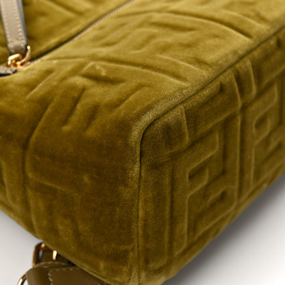 Fendi Velvet Vitello Century FF Embossed Mini Backpack Camaleonte 8 of 9