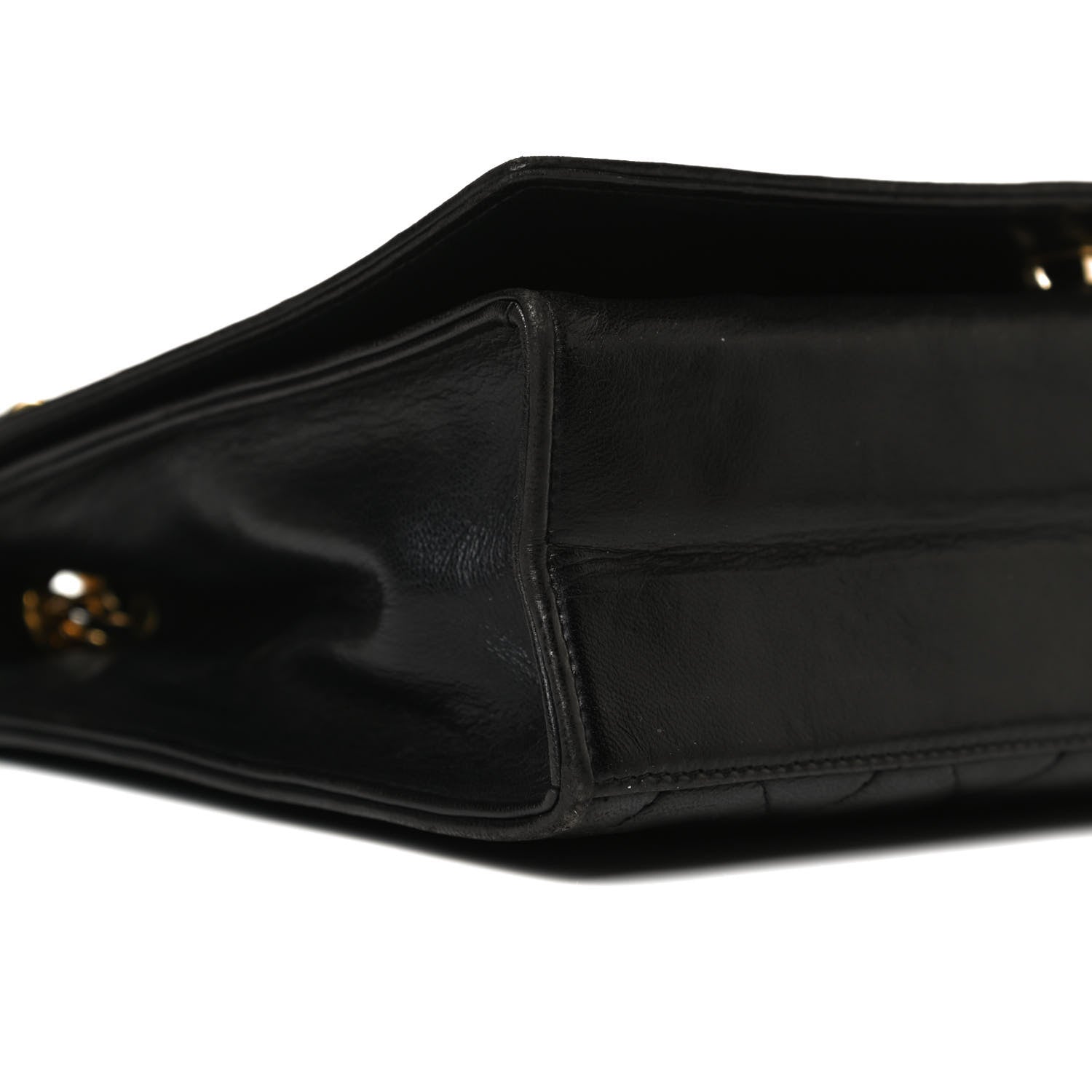 Chanel Lambskin Quilted CC Small Single Flap Black 8 of 16