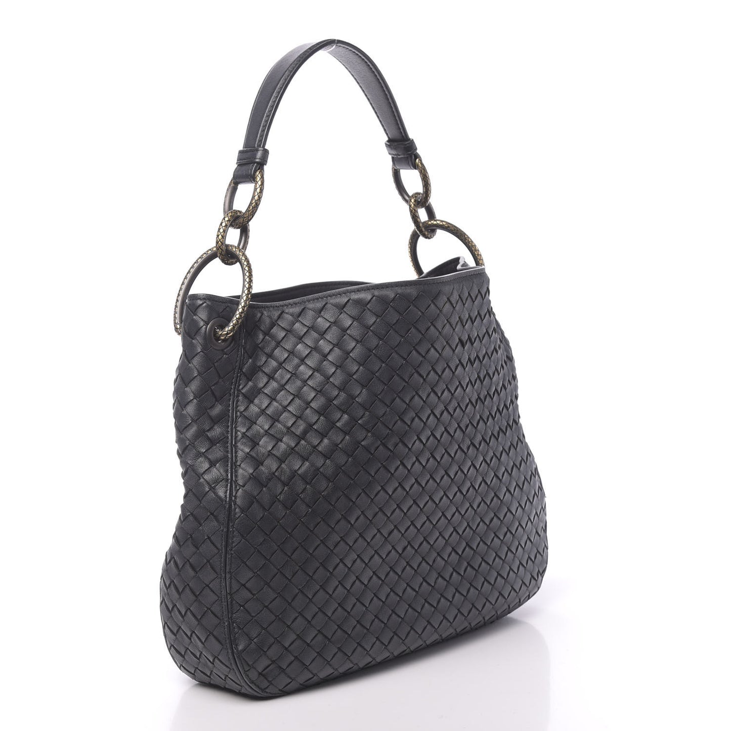Nappa Intrecciato Small Loop Light Tourmaline