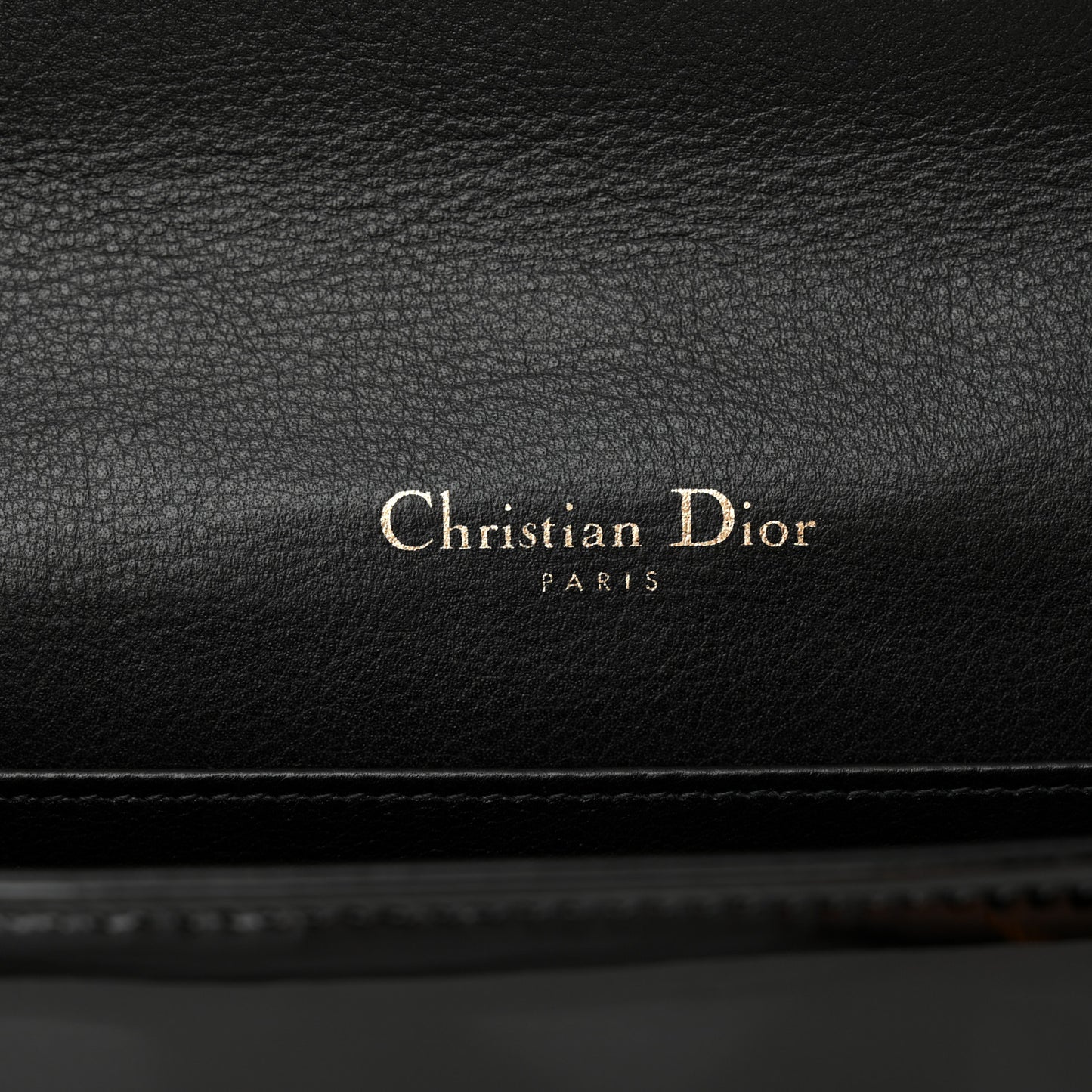 Patent Cannage Lady Dior Pouch Black