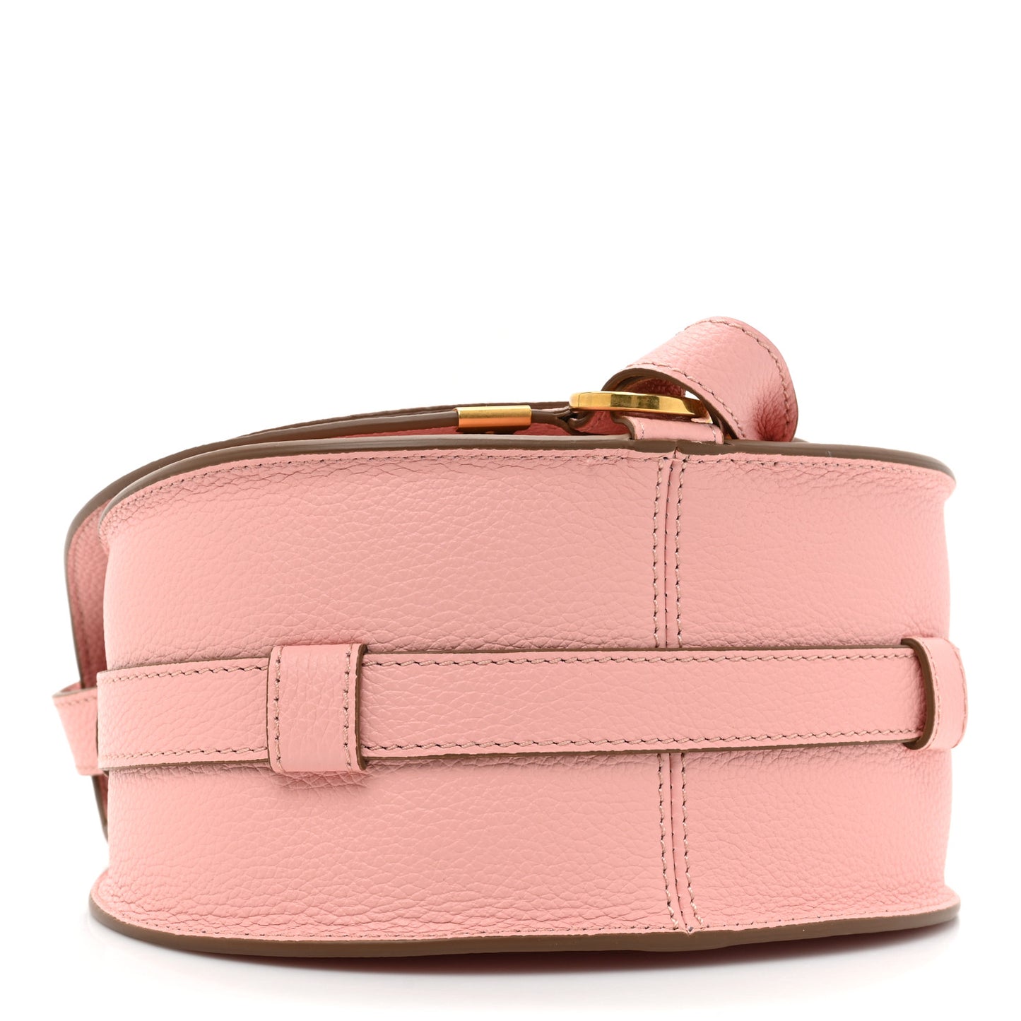 Grained Calfskin Small Marcie Saddle Bag Blossom Pink