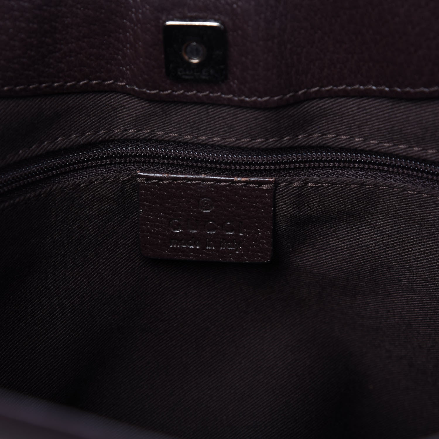 Gucci Monogram Shoulder Bag Dark Brown 8 of 10