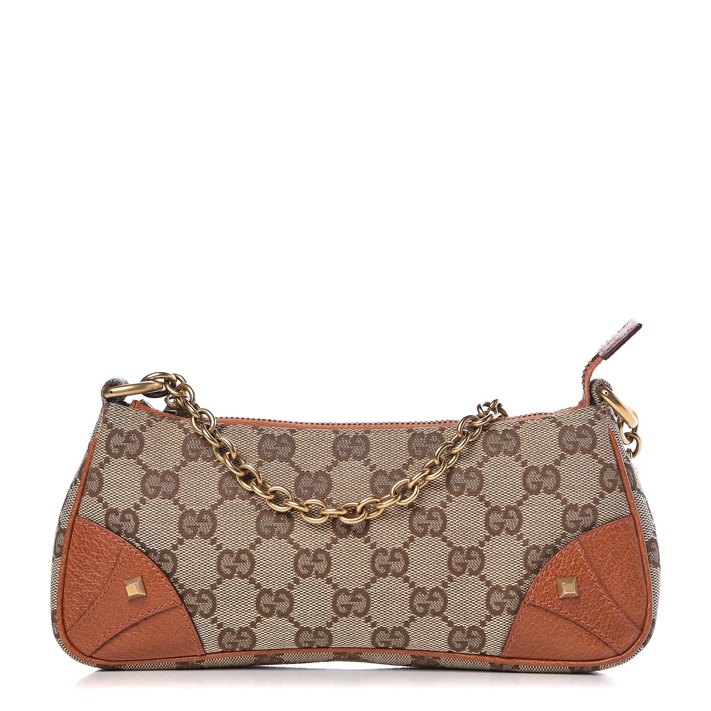 Monogram Horsebit Nail Chain Pochette Orange