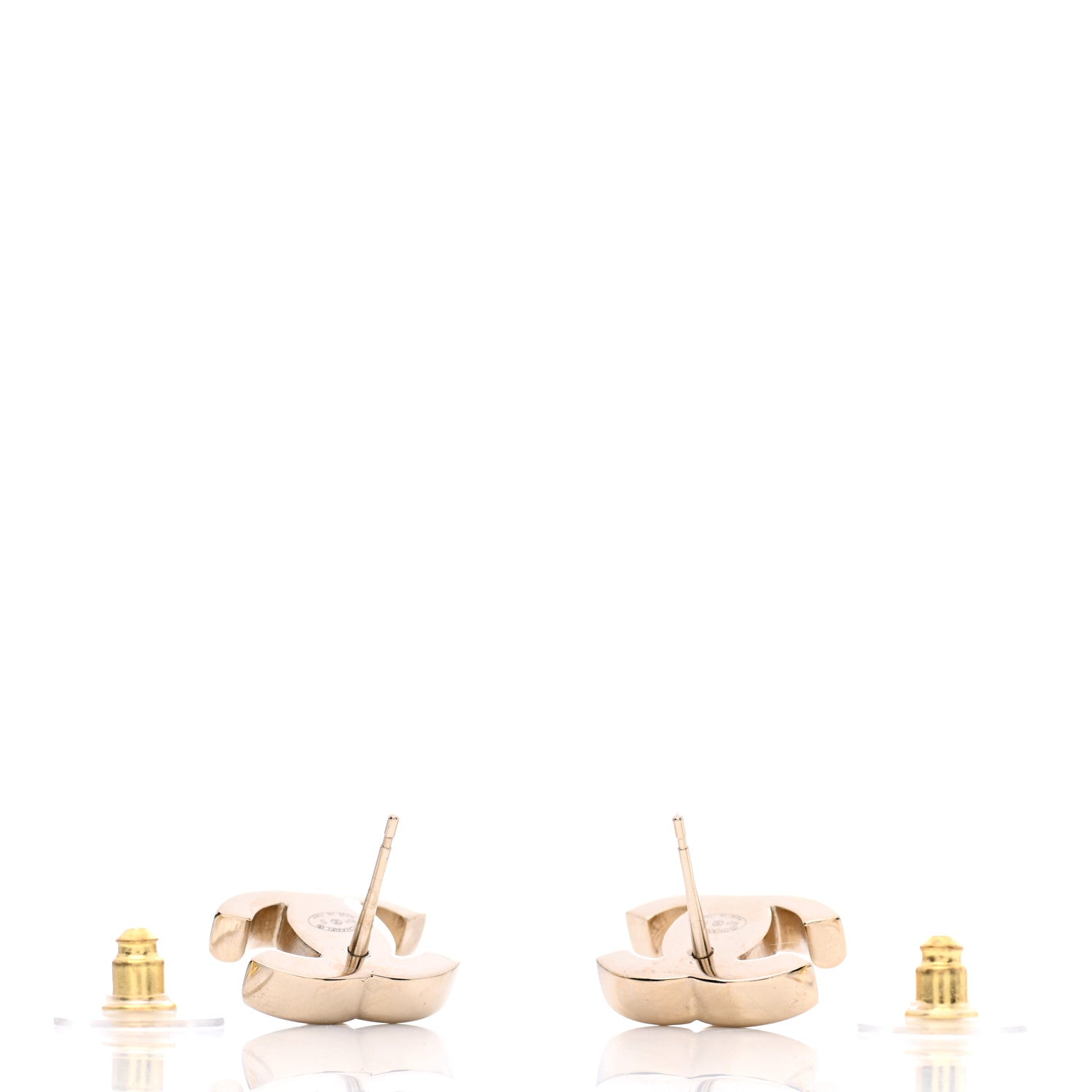 Chanel Metal CC Turnlock Earrings Gold 3 of 5