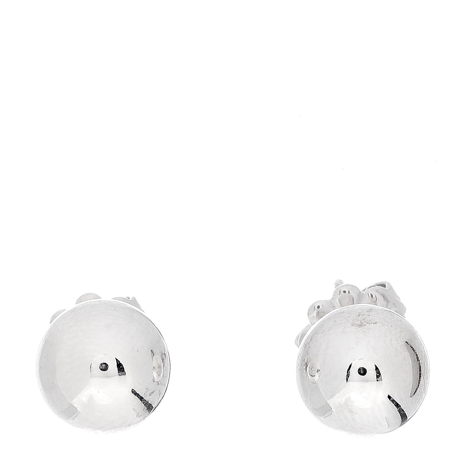Tiffany Sterling Silver 8mm HardWear Ball Earrings 1 of 3