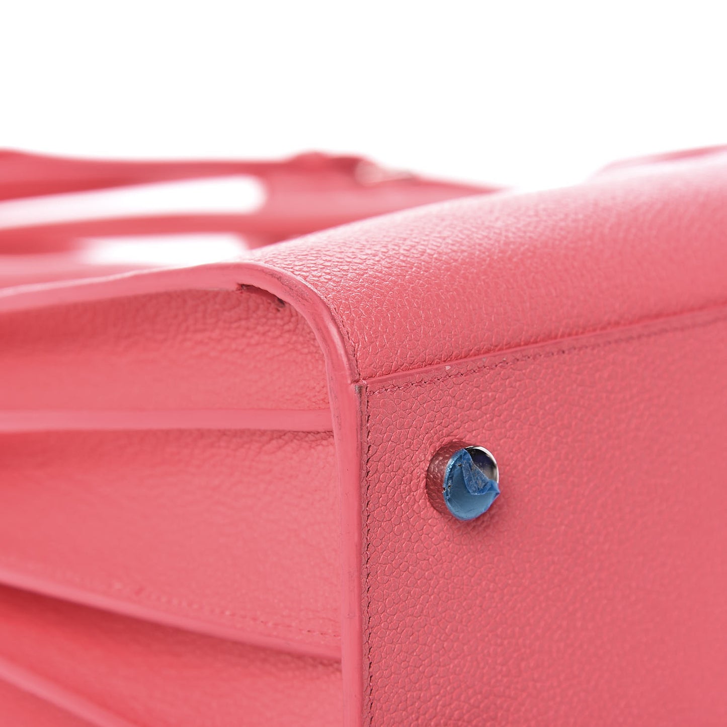 Grained Calfskin Baby Sac De Jour Rose Clair