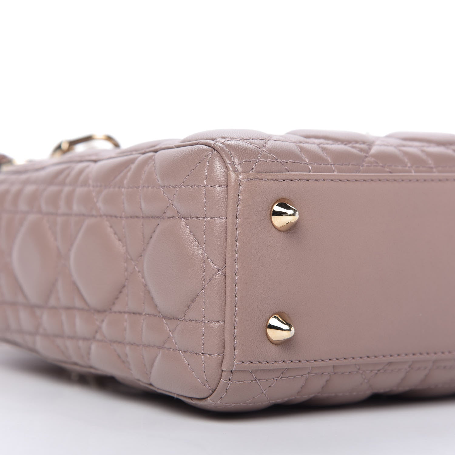 Christian Dior Lambskin Cannage Small Lucky Badges My Lady Dior Taupe 6 of 9
