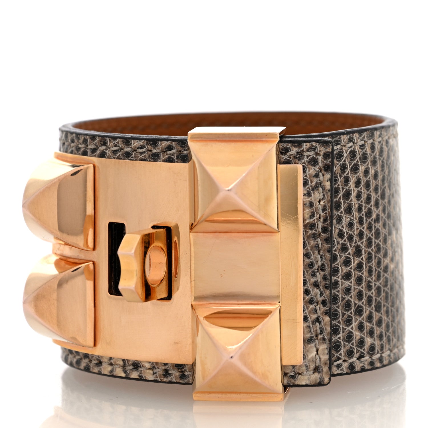 Hermes Lizard Collier De Chien CDC Bracelet T2 Ombre 3 of 5