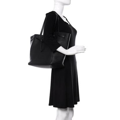 Celine Soft Grained Calfskin Medium Cabas Phantom Black 2 of 16