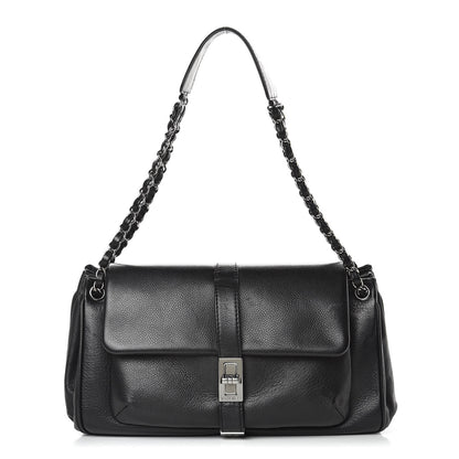 Chanel Caviar Mademoiselle Lock Accordion Flap Black 1 of 13