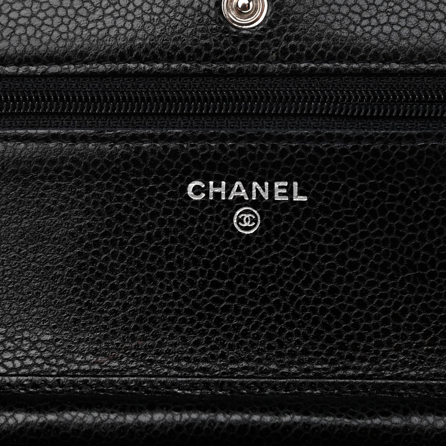 Chanel Caviar Quilted Wallet On Chain WOC Black 6 of 10