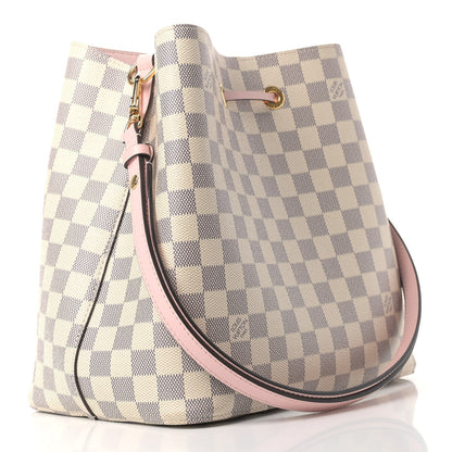 Louis Vuitton Damier Azur Neonoe MM Eau De Rose 3 of 10